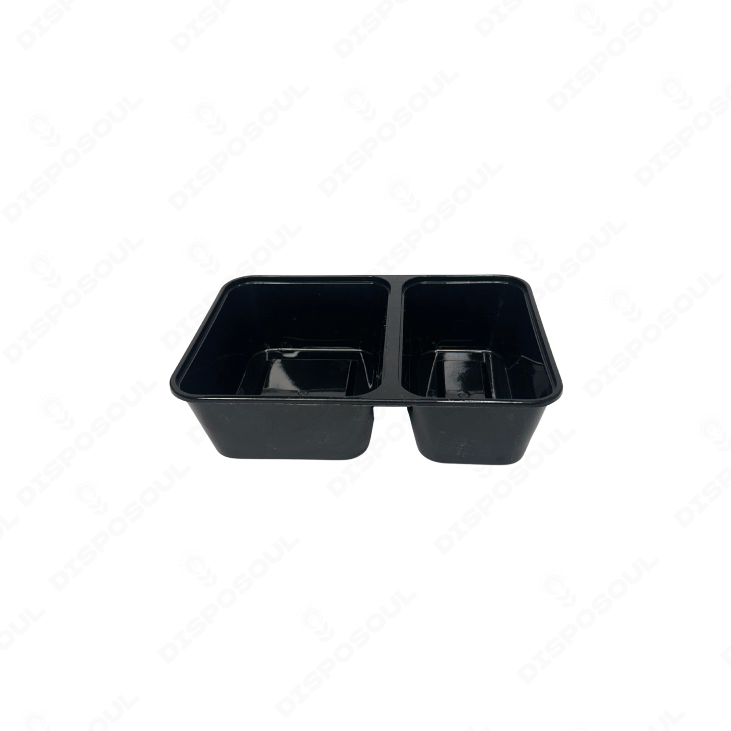 Disposoul Tamper Proof 2 Compartment Meal Box Tray With Lid