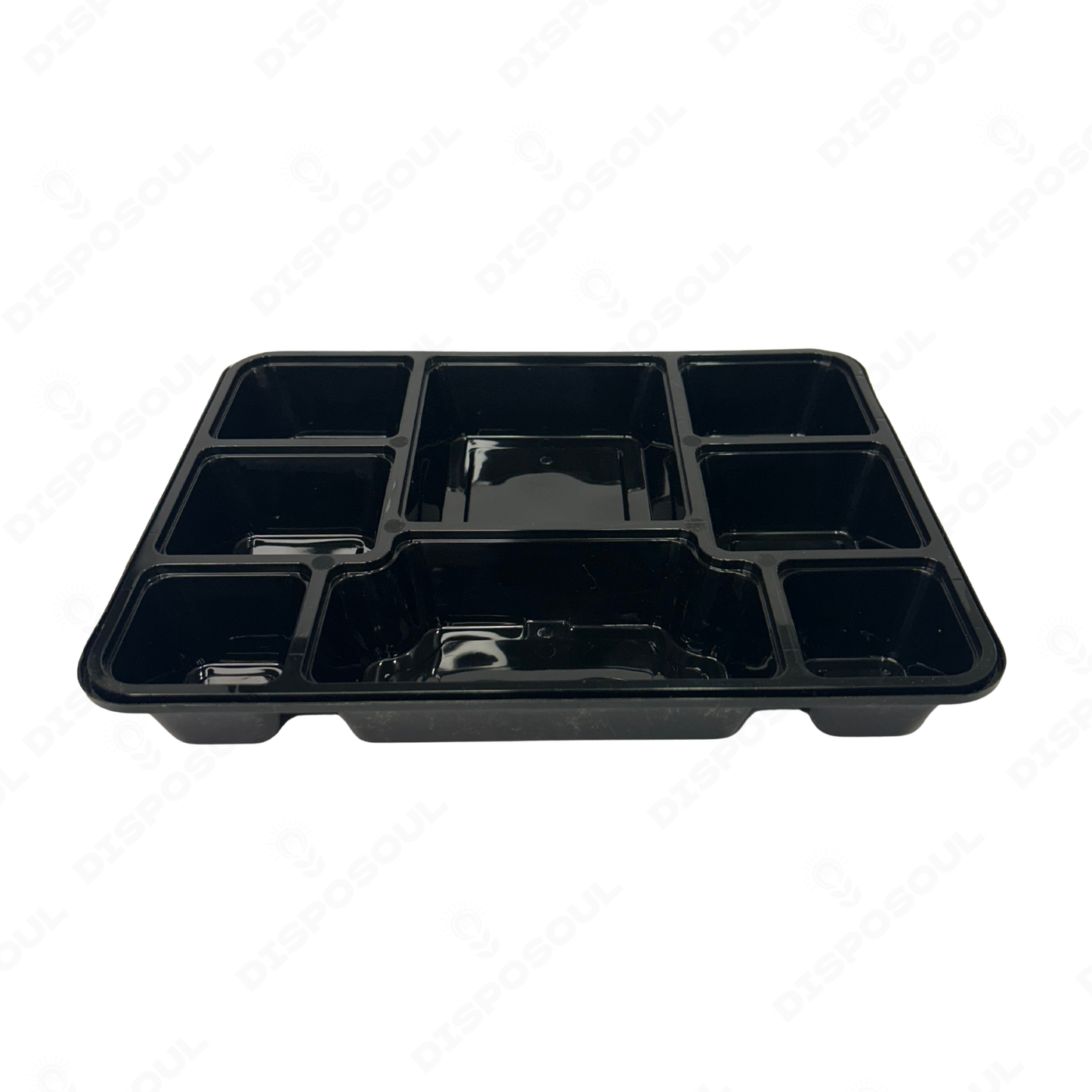 Disposoul Tamper Proof 8 Compartment Meal Box Tray With Lid
