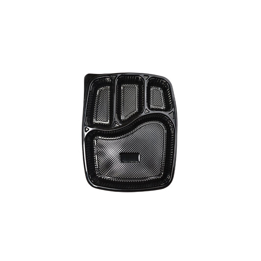 Disposoul 4 Compartment Meal Box Tray with Lid