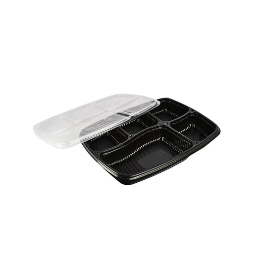Disposoul 5 Compartment Meal Box XL Tray With Lid