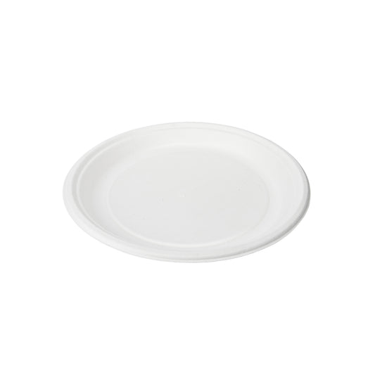 Disposoul Bagasse Round Disposable Plate 10 inch