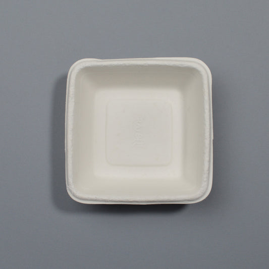 Disposoul Bagasse Square Disposable Plate 6 inch