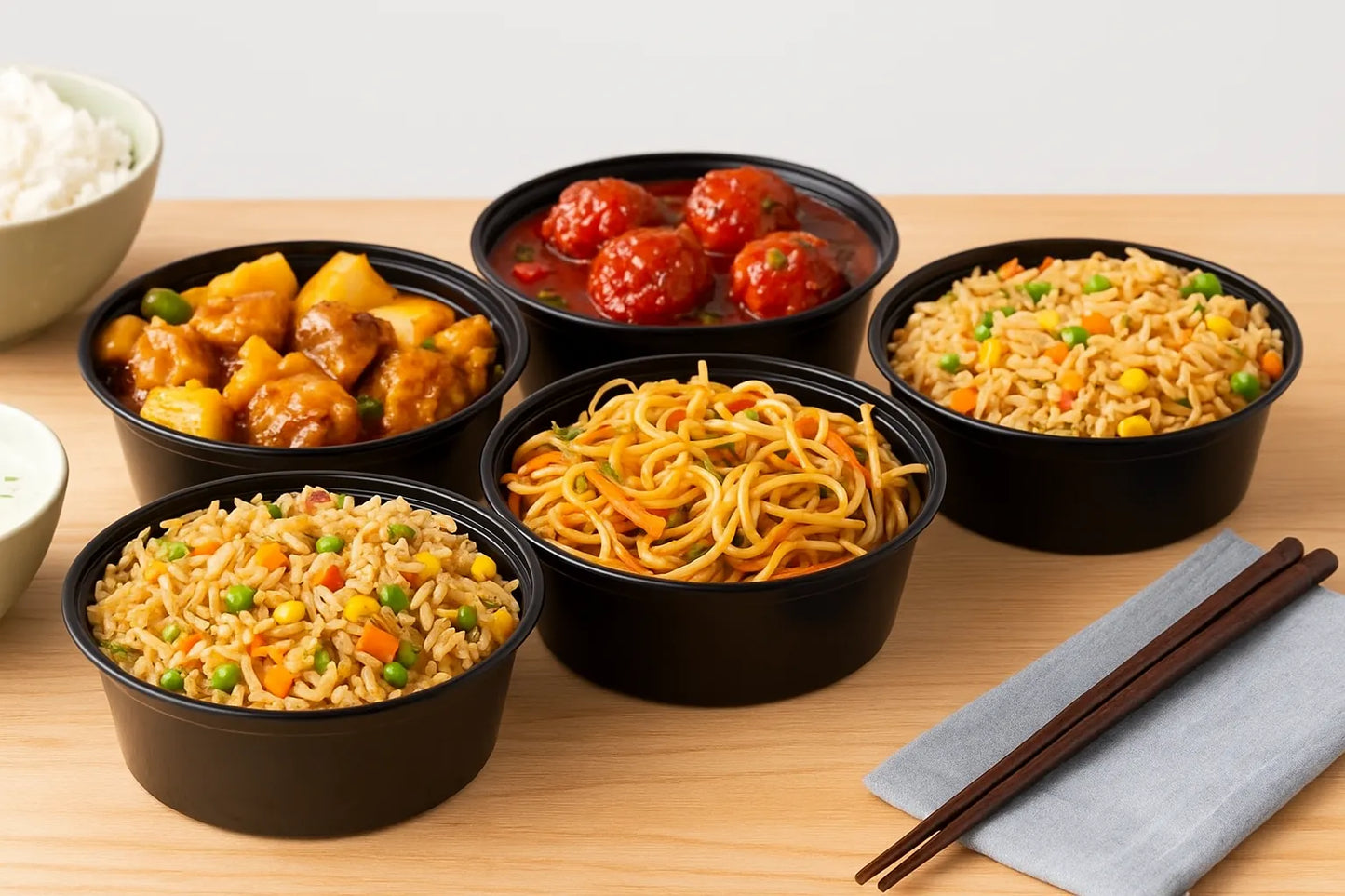 Disposoul Round Food Container With LID 10 Oz 300Ml