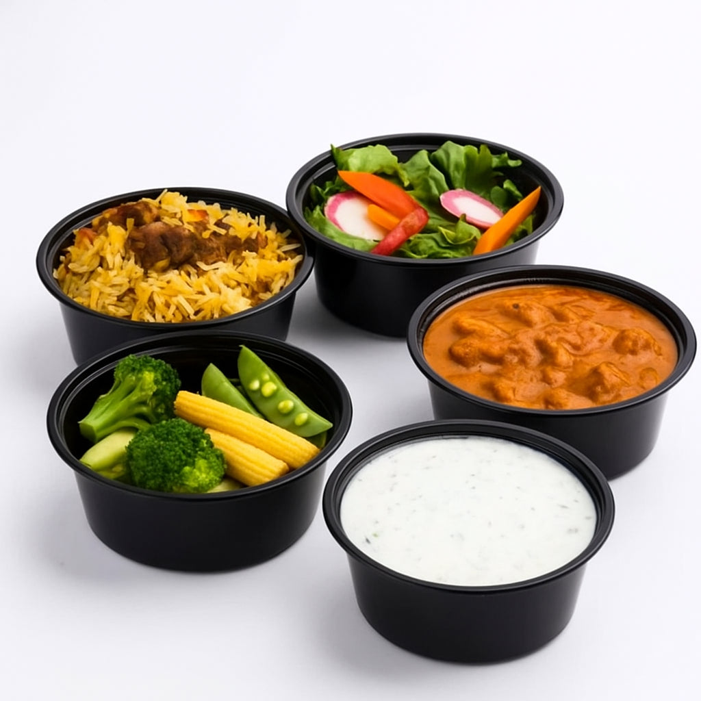 Disposoul Round Food Container With LID 16 Oz 500Ml