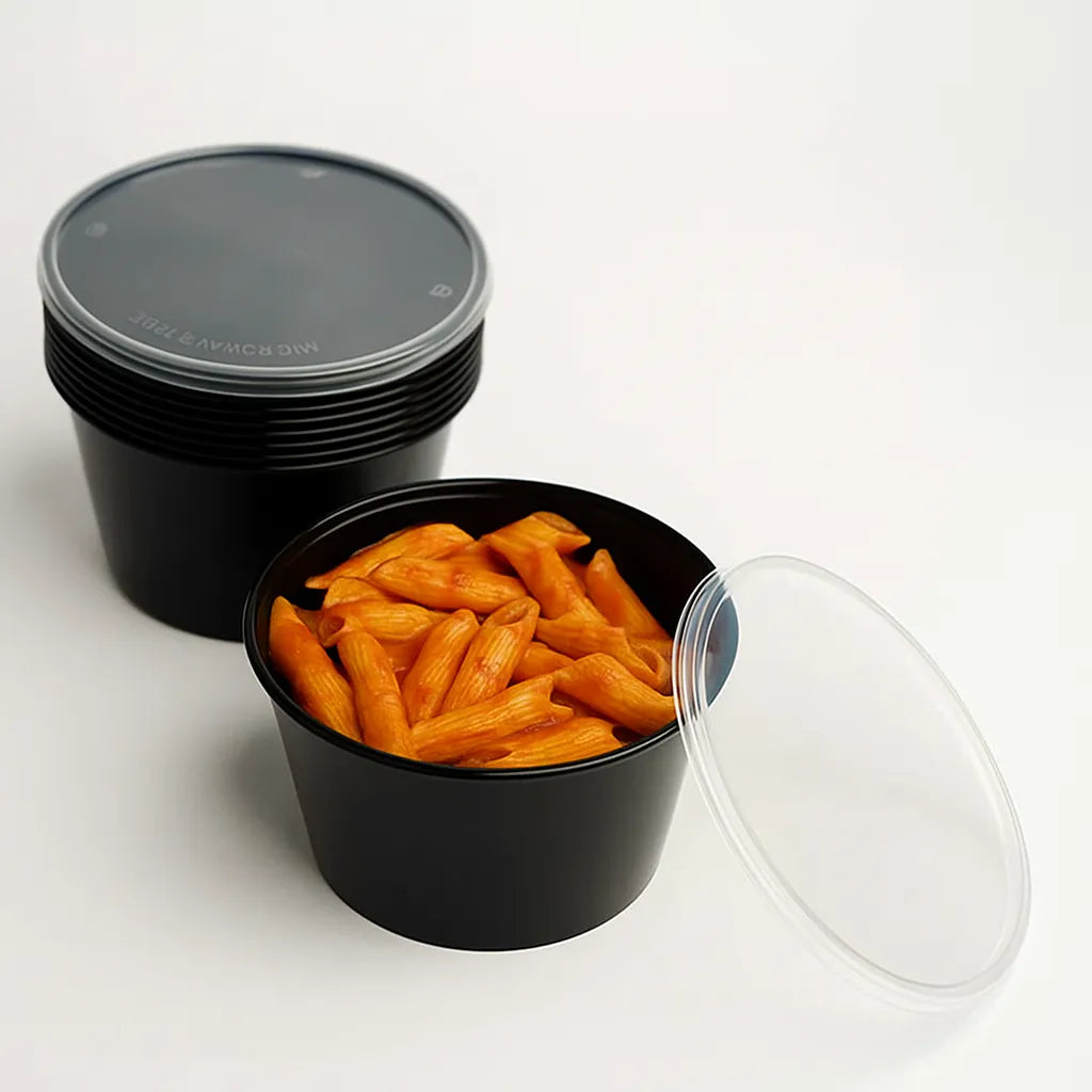 Disposoul Round Food Container With LID 16 Oz 500Ml