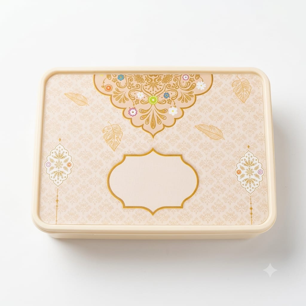 Disposoul Printed Rectangular TAMPER PROOF CONTAINER With LID 1000Ml