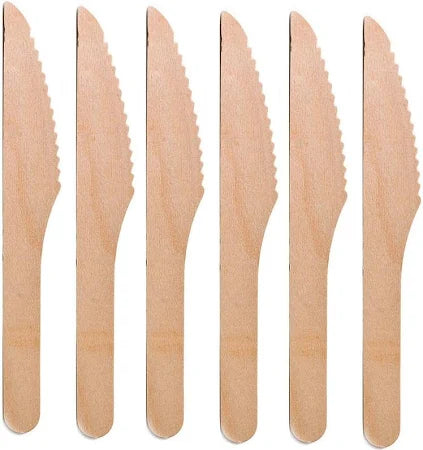 Disposoul 160mm Disposable Wooden Knife
